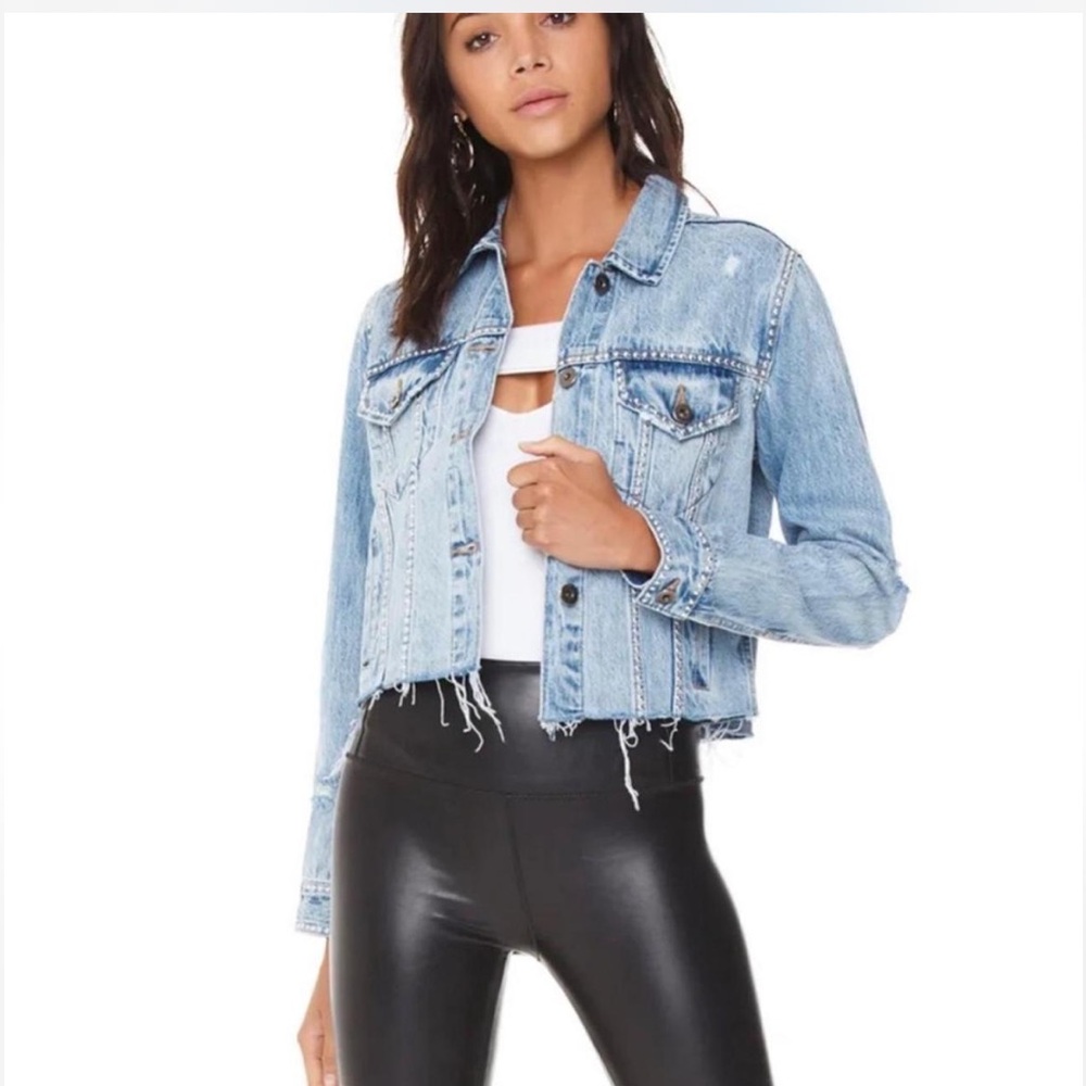 Pistola Light Blue Distressed Jean Jacket